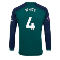 Camiseta Arsenal Benjamin White #4 Tercera Equipación Replica 2023-24 mangas largas